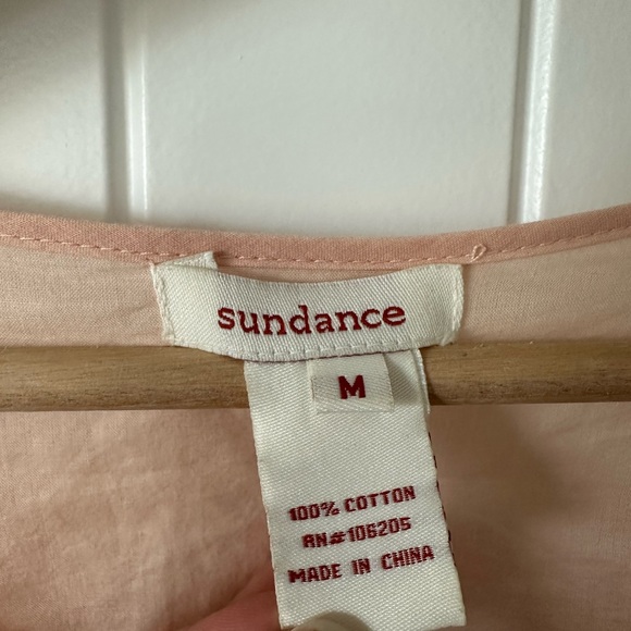 Delicate Rose Pink Sundance Lace and Cotton Blouse - Picture 2 of 3